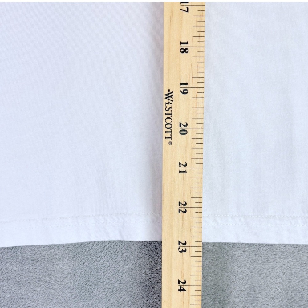 Calme by Johnny Was XS White Light Tie Dye Short Sleeve Boxy Crewneck T-Shirt - Picture 7 of 10